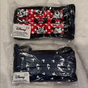 Disney Kids Face Masks - Mickey and Minnie Mouse Collection - New, Red and Navy